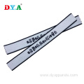 Elastic Band Custom Brand White Logo Jacquard Elastic